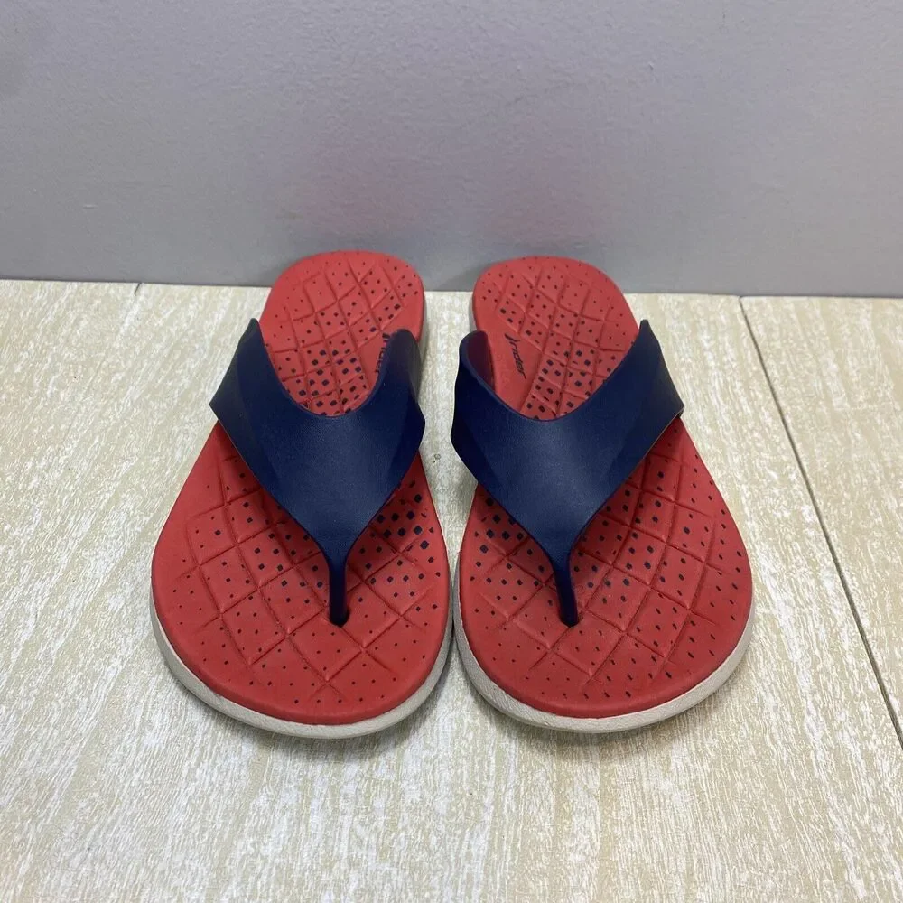 Rider Sandals Flip Flops Red Men's Size 11 Pool Shower Beach Travel House Walk